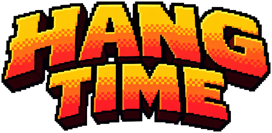 Hang Time pixel-art logo