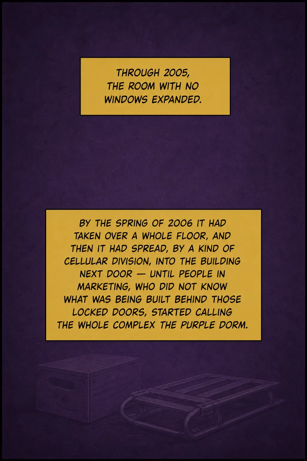 Page 8: The purple dorm expansion