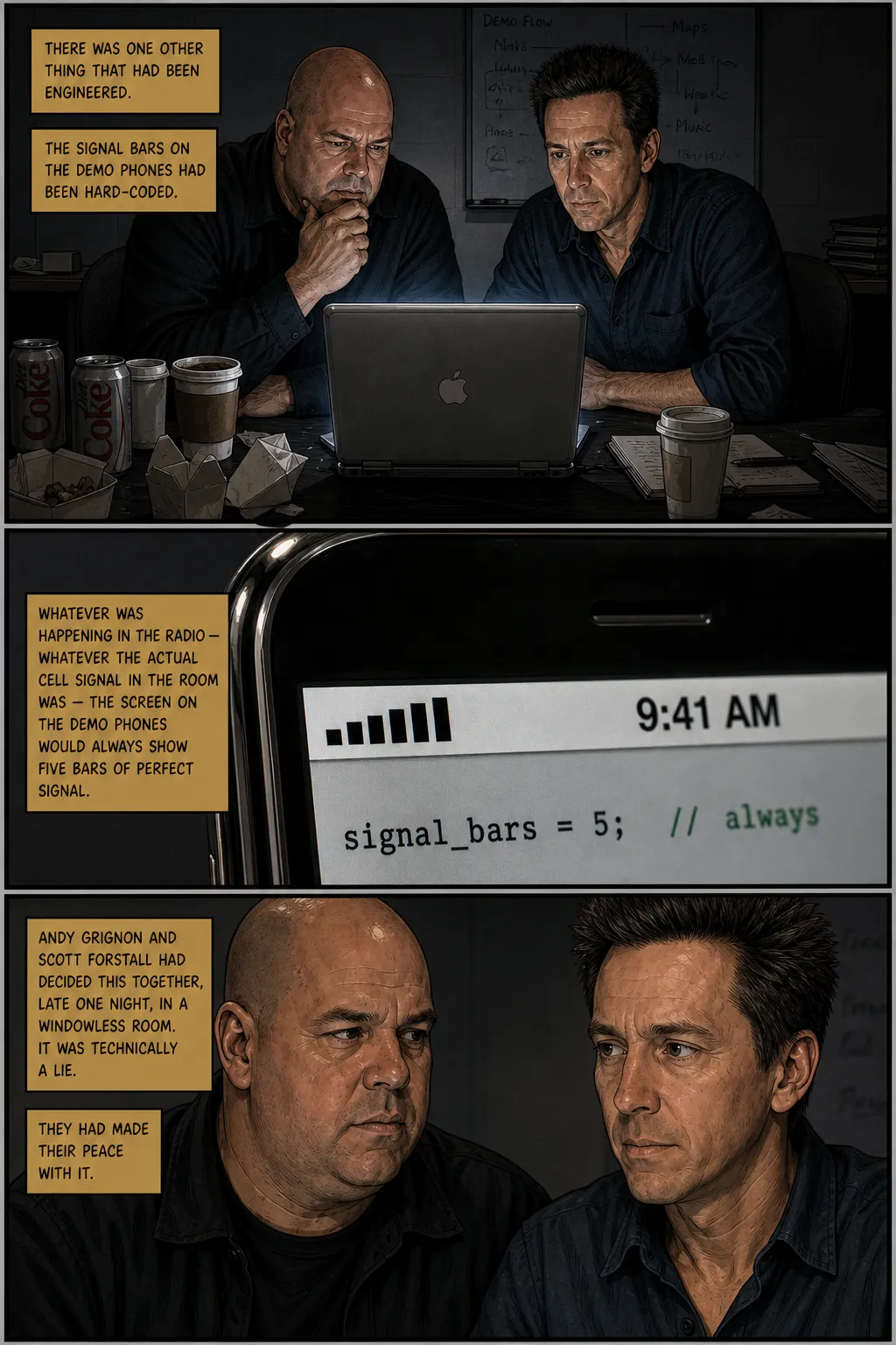 Page 21: Late night decisions in a tech demo