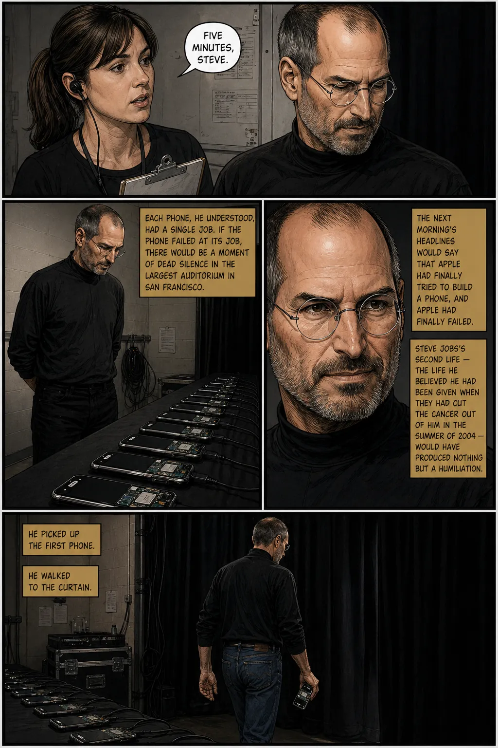 Page 22: Steve jobs backstage before a presentation