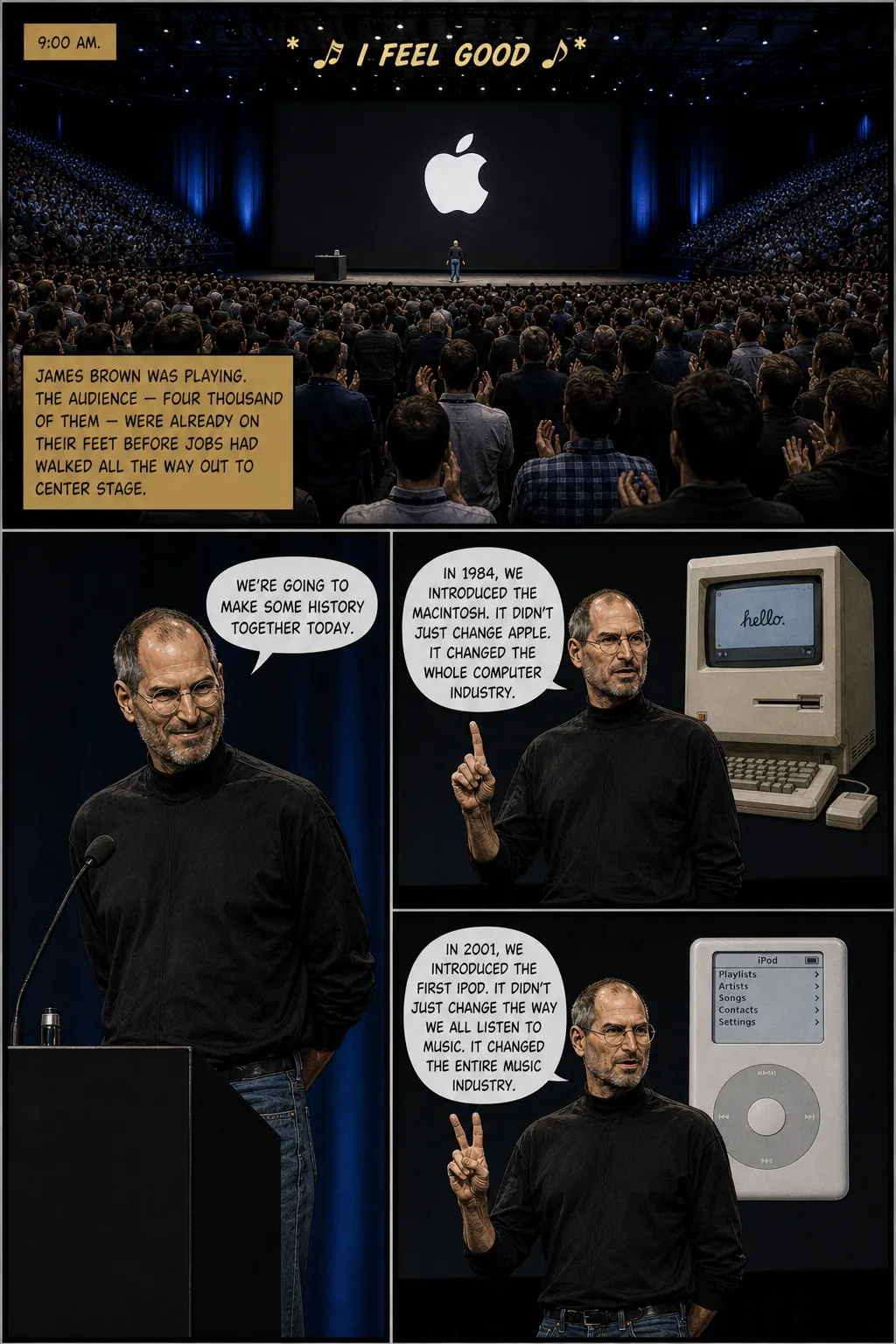 Page 23: Steve jobs iconic keynote moment