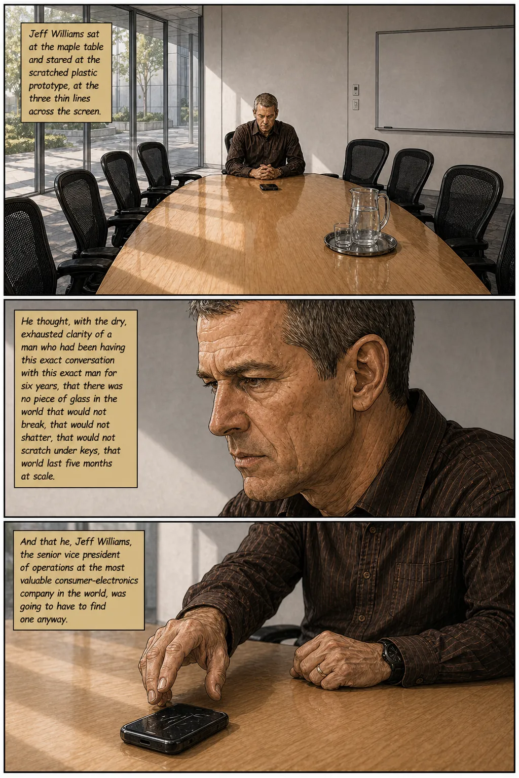 Page 42: Contemplation at the conference table