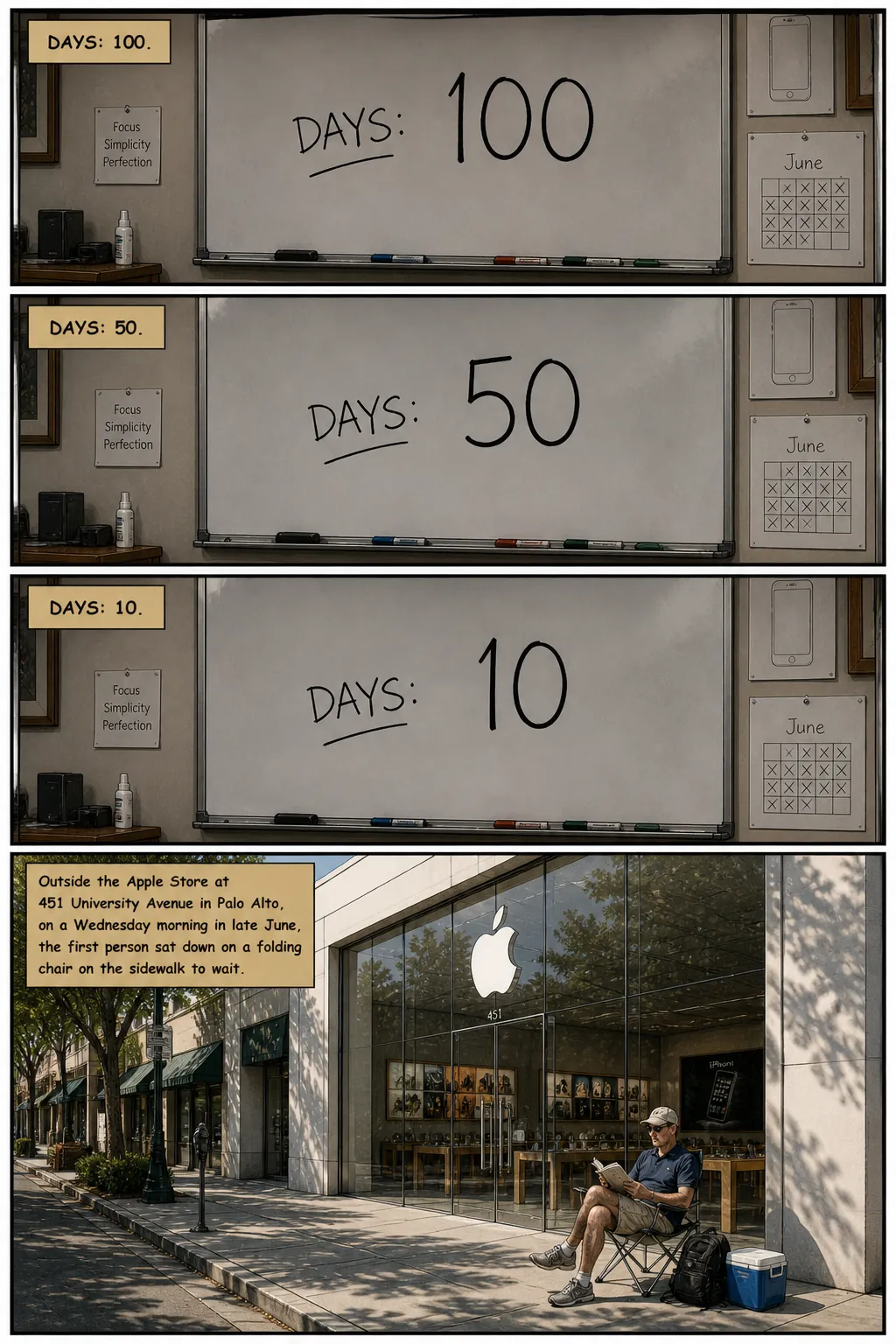 Page 49: Countdown to opening day at apple store